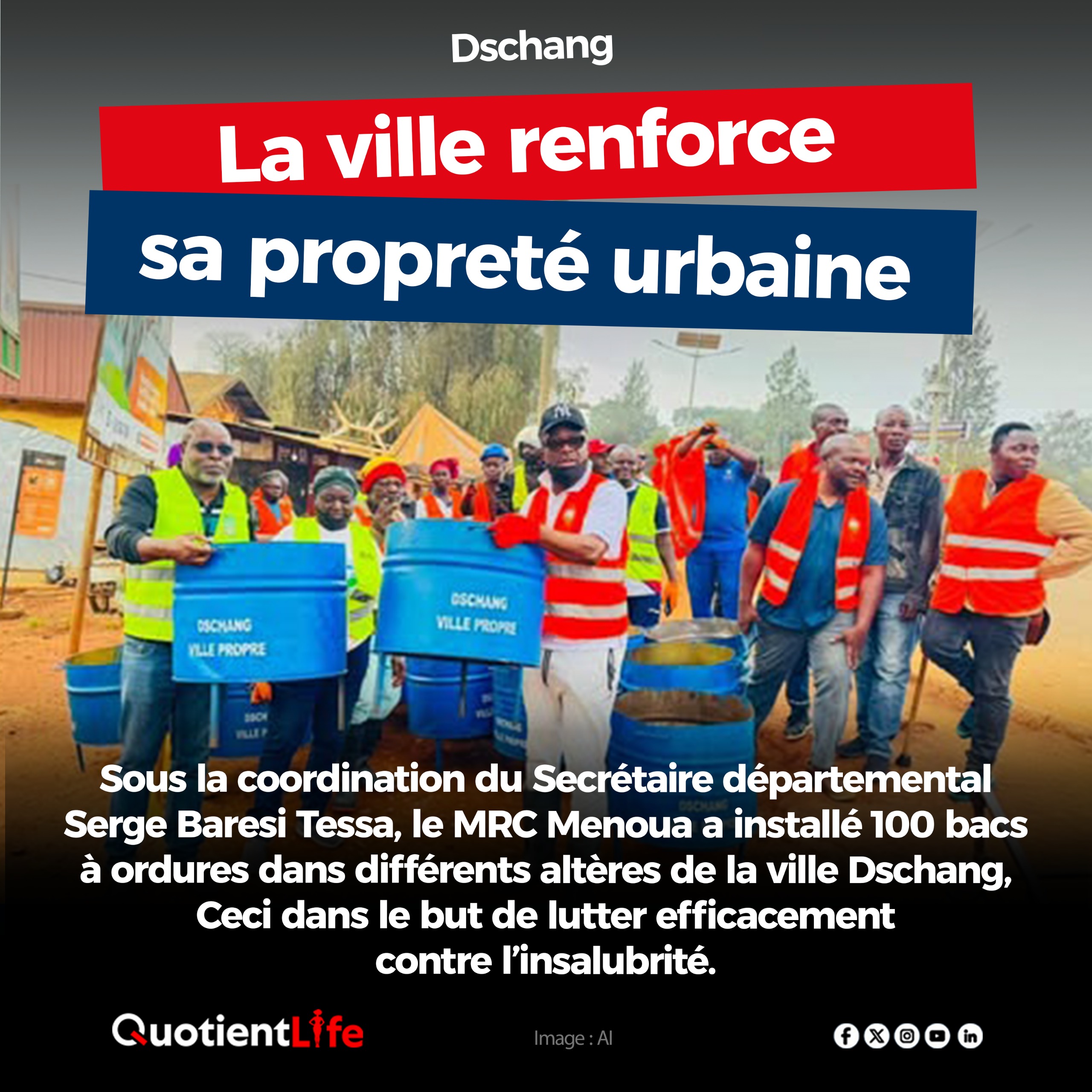TEAM MRC – Opération Ville Propre Dschang 2026-27
