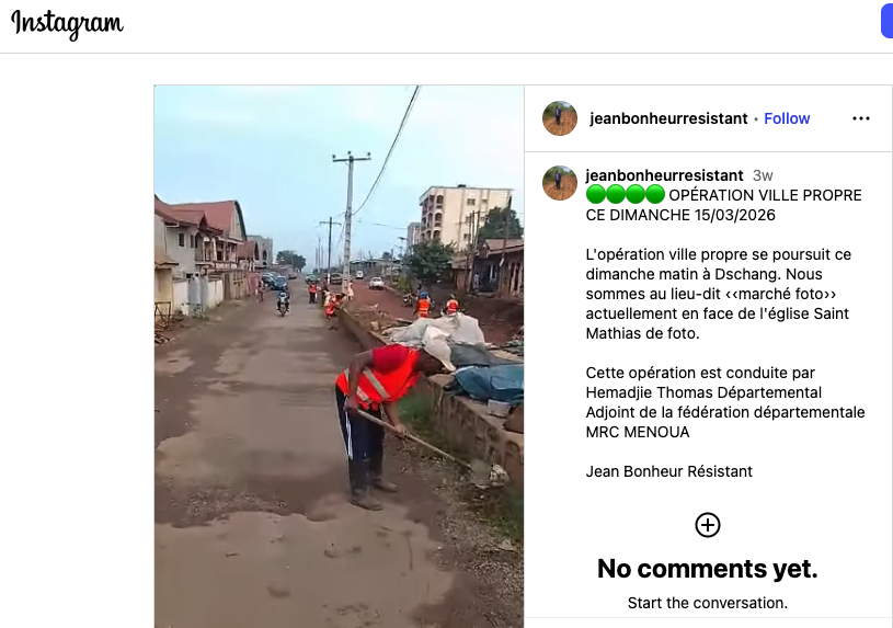 Reel Instagram – TEAM MRC Dschang en action